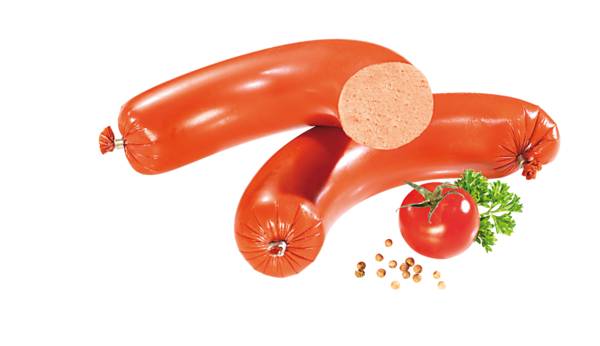 Base Culinar Mettwurst, Rohwurst, fein zerkleinert, im Sterildarm, 2/2 Ringe à ca.300g, 0,6 KG/PK Kaliber 46, streichfähiges Brät, nach dtsch.Rezeptur,