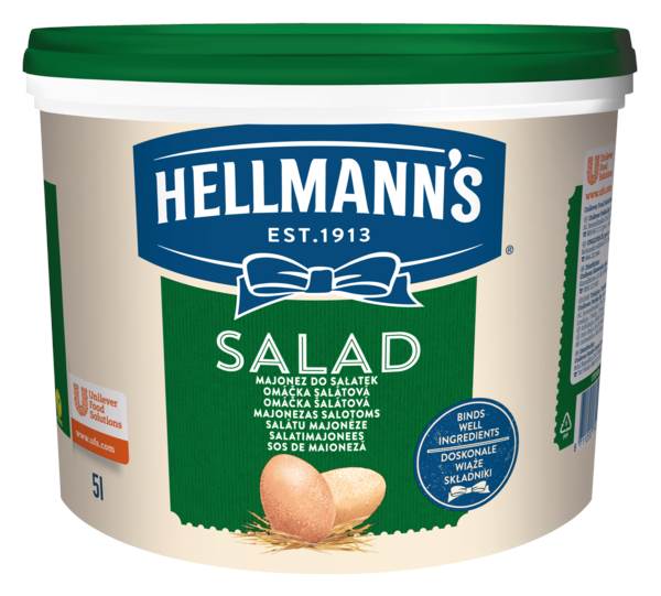 Hellmann's Majonez do sałatek, Tłuszcz 30% 5 L/WD