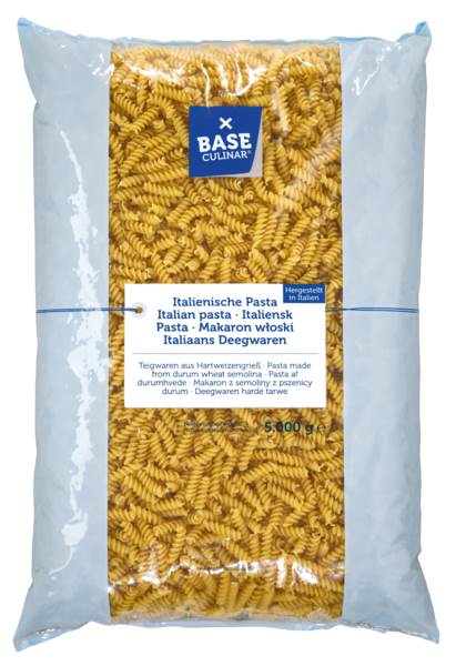 Base Culinar Pasta Eliche enge Spiralen, 5 KG/BT