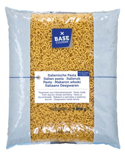Base Culinar Pasta Gramigna Grossa Gabelspaghetti, 5 KG/BT