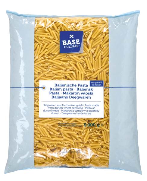 Base Culinar Pasta Pennette Rigate Makkaroni, 5 KG/BT
