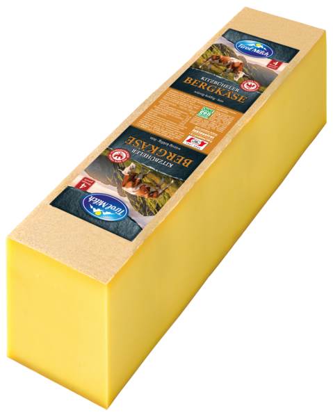 Bergkäse, Hartkäse aus Kuhmilch, 45% Fett i.Tr., Österreich, ca. 3 KG/ST mindestens 3 Monate gereift