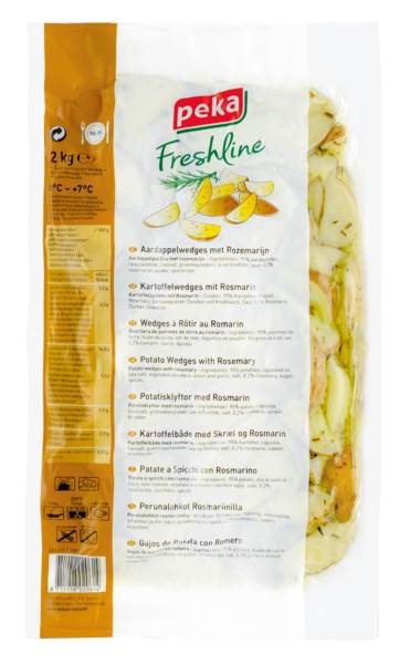 Peka Kartoffelwedges Rosmarin, 2 KG/BT