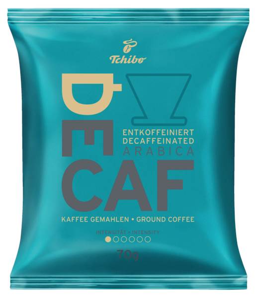 Tchibo Cafè Classic, entcoffeiniert, 70 G/BT