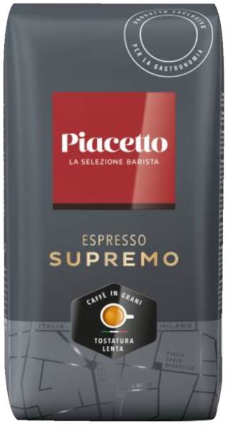 Piacetto Espresso Supremo, ganze Bohne, 1 KG/BT
