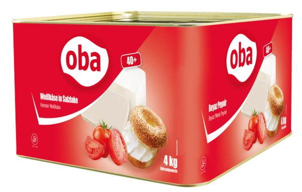 Oba UF OBA Weichkäse fest, Kuhmilch, 40% Fett i. Tr., Deutschland, 12x340g, 4 KG/DS