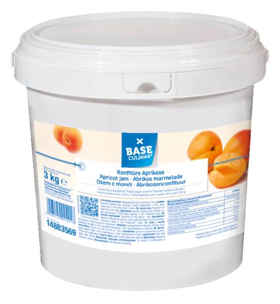 Base Culinar Konfitüre Aprikose, Fruchtanteil 35 % 3 KG/EI