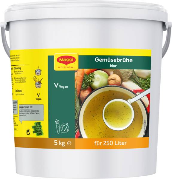 Maggi Klare Gemüsebrühe, (11802417) 5 KG/EI