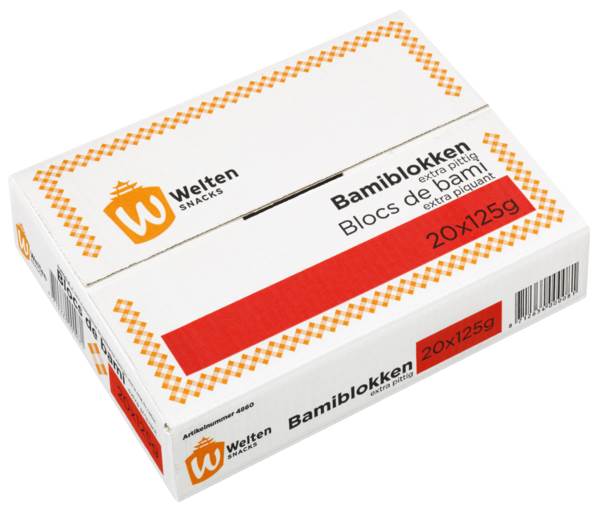 DV Welten bamiblok extra pittig 125gr 20 ST/DS