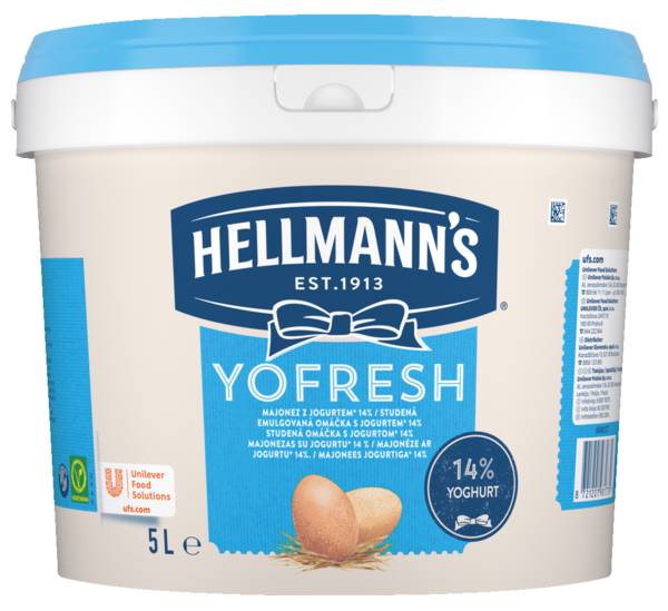 Hellmann's Majonez Yofresh, Tłuszcz 25%, Jogurt 15% 5 L/WD