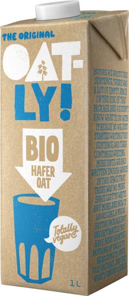 Oatly Bio Haferdrink Natur 1 L/PK ungekühlt haltbar