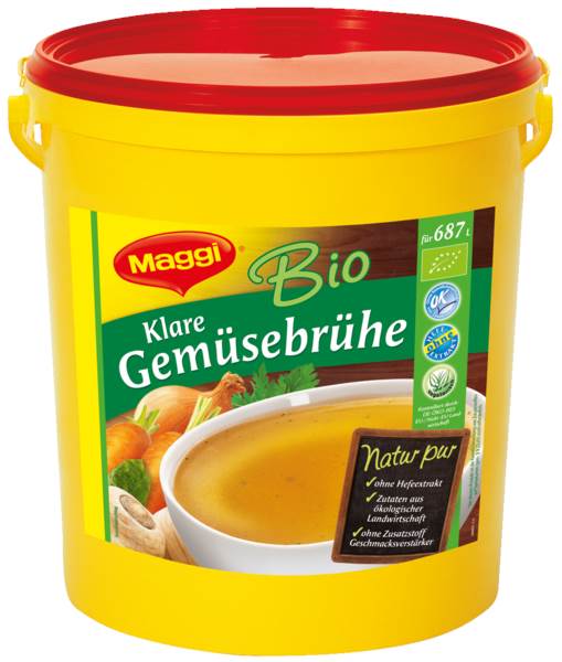 Maggi Bio Klare Gemüsebrühe hefefrei, (11892084) 11 KG/EI