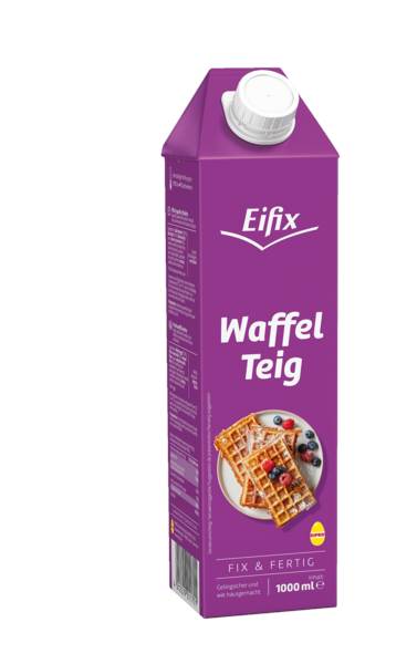 Eifix Waffelteig, frisch, fix&fertig, Eier aus Bodenhaltung, 1 L/PK