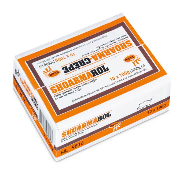 DV Mora shoarmarol 100gr, ovengeschikt 10 ST/DS