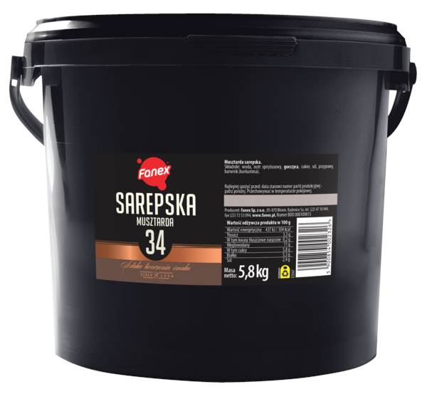 Fanex Musztarda sarepska, 5,8 KG/WD