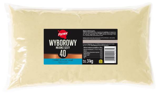 Fanex Majonez wyborowy, gęsty, 3 KG/TB