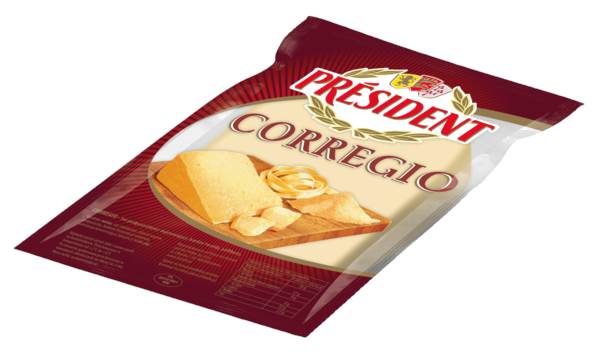 President Corregio, ser półtłusty, dojrzewajacy, bardzo twardy, waga niestandaryzowana, 0,35 KG/ST