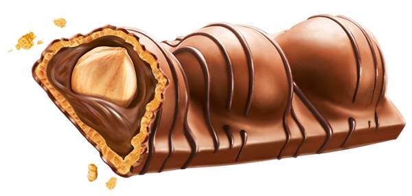 Ferrero Duplo Chocnut, Schokoriegel mit ganzen Haselnüssen in Haselnusscreme, 26 G/RG