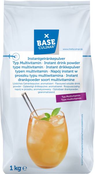 Base Culinar Getränkepulver Multivitamin, für ca. 11 Liter, 1 KG/BT