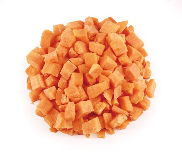 O+G Bio-Möhren, Würfel, 20x30mm, Wok-Schnitt, Mischung aus EG-Gemüse, 1 KG