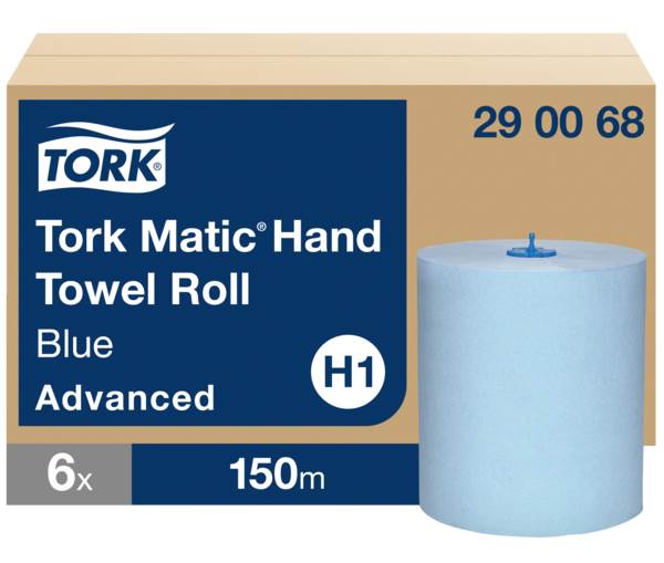 Tork Rollenhandtuch, 2lagig, blau,TAD/Tissue, H1, 6x150m, (290068) 1 KT