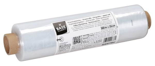 Base Elements Frischhaltefolie-Ersatzrolle, 12my, 29cm breit, 300m lang, 300 M/RO