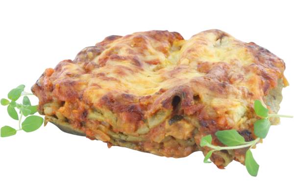 TK Block Menü Gemüselasagne Mediterran, mit Auberginen-Zucchini-Paprika-Tomaten, 350 G/PO