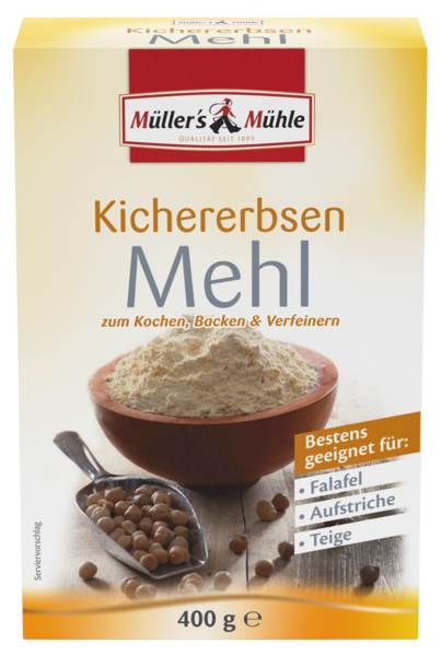 Müller`s Mühle glutenvrije kikkererwten meel 0,4 KG/PK