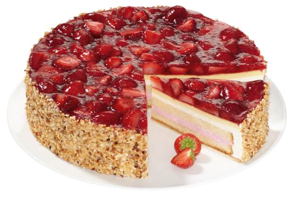 TK Erlenbacher Erdbeer Buttermilch Torte, ungeschnitten 2,25 KG/ST