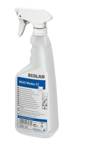 Ecolab Windus C2, Glas- und Oberflächenreiniger, (9084640) 750 ML/FL