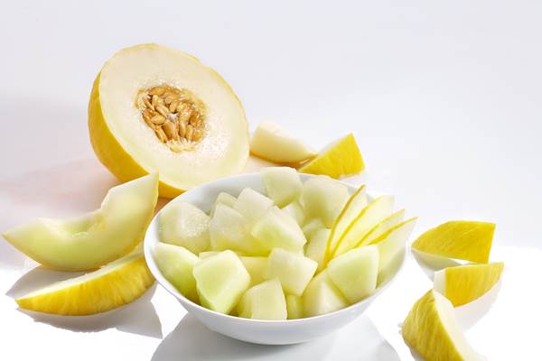 O+G Melone, Honigmelone in Würfel, 700g, ohne Fond, 700 G/EI