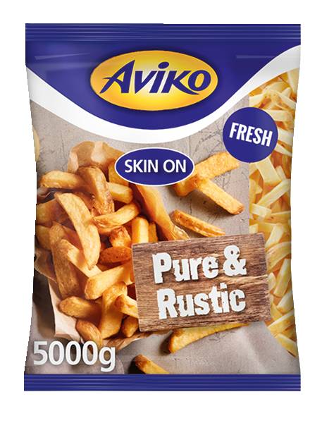 Aviko Pure & rustic, friet met schil, vers 5 KG/ZK