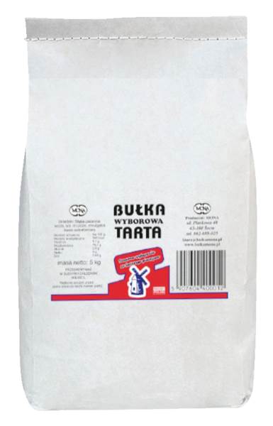 Mona Bułka tarta Wyborowa 5kg. Z pieczywa z mąki typ 500. Jasna. 1 PA