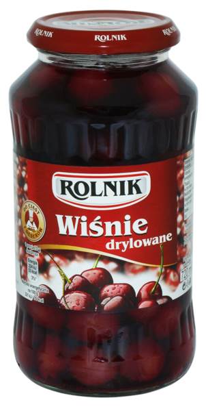 Rolnik Wiśnie drylowane, w lekkim syropie, 720 ML/SŁ