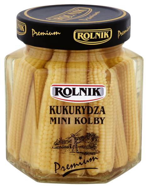 Rolnik Kukurydza mini kolby, 300 GR/SŁ