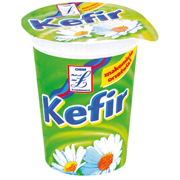 Łobżenica Kefir 400G/KU, zawartość tłuszczu 1,5% 1 KU