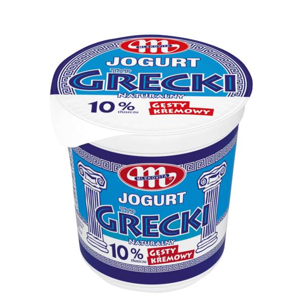 Mlekovita Jogurt naturalny, typu greckiego, 10% tłuszczu, 400 GR/KU