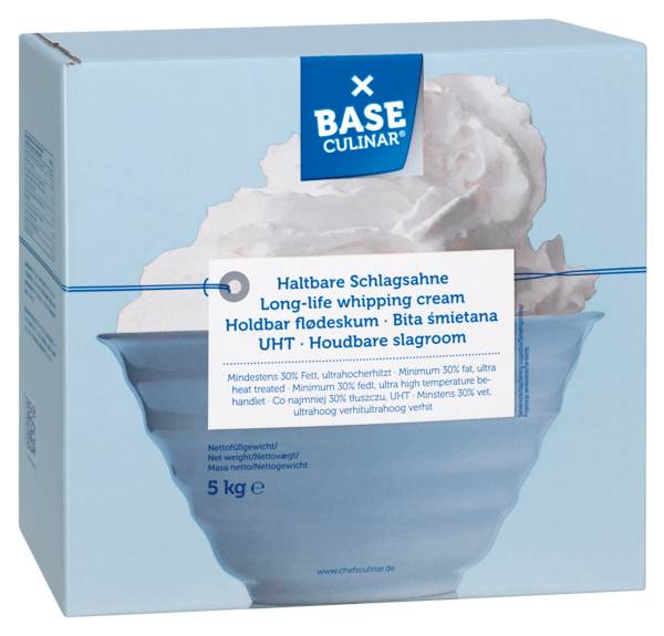 Base Culinar H-Schlagsahne, 30% Fett, Bag-in Box, 5 KG/BX ungekühlt haltbar
