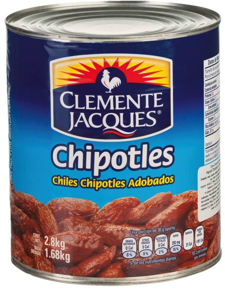 Clemente Jacques Chipotles Adobados, 2,8 KG/PS
