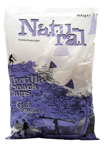 Tortilla Nacho Snack Chips, solone, 0,8 KG/TB