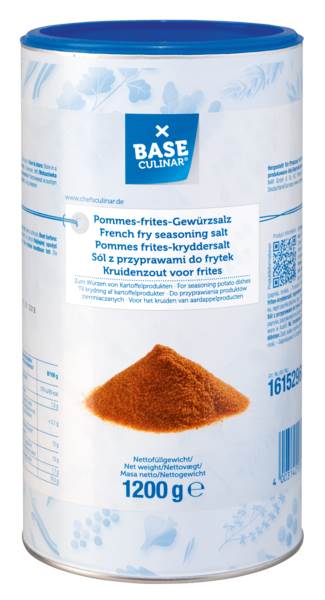 Base Culinar Streudose Pommes Frites Gewürzsalz, 1,2 KG/DS