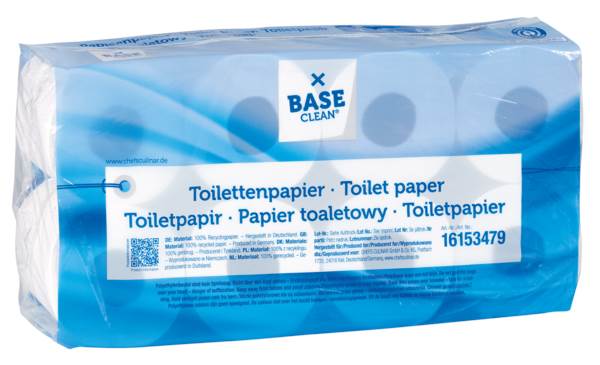 Base Clean Toilet paper 3-ply, white, 250 sheets/roll (039761) 1 PK
