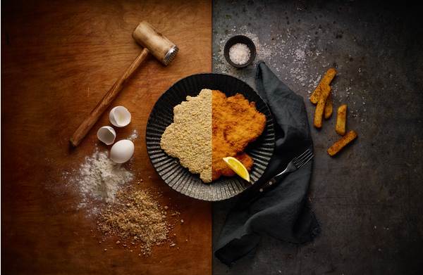 TK Meat Selection Knusper Schnitzel Homestyle, ca 180g, 32 ST/KT Schweinelachs ohne Rotfleisch, Knusperpanade, sieht aus wie selbstgemacht