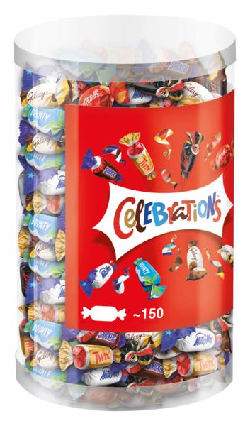 Celebrations Mini-Pralinen-Mischung, ohne Alkohol, 1,435 KG/BX