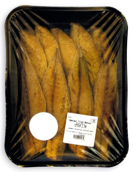 Gerookte makreelfilet, naturel 1 KG/BA
