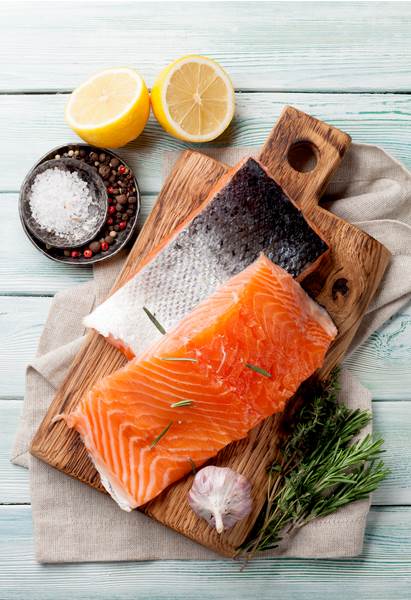 Sea Culinar Lachs-Portion, frisch, mit Haut, ca. 100g, 1 KG