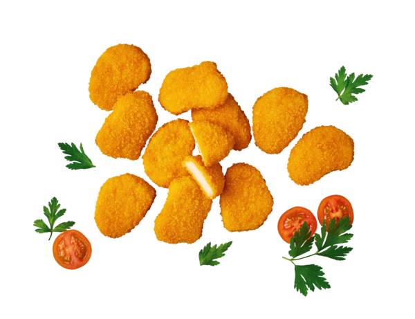 Mr Konspol Kotleciki nuggets z kurczaka, panierowane, smażone, formowane, 1 KG/PA