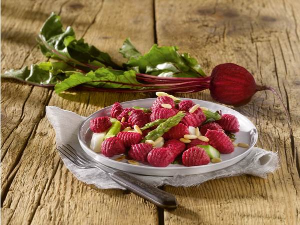 TK Bürger Gnocchi rote Bete, Stückgewicht ca. 8,5g, 2,5 KG/BT Kartoffelklößchen mit roter Bete,