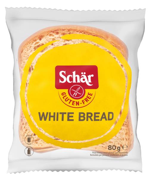 Schär Weißbrot geschnitten, 2 Scheiben à 40g, einzeln verpackt, glutenfrei, 80 G/PK