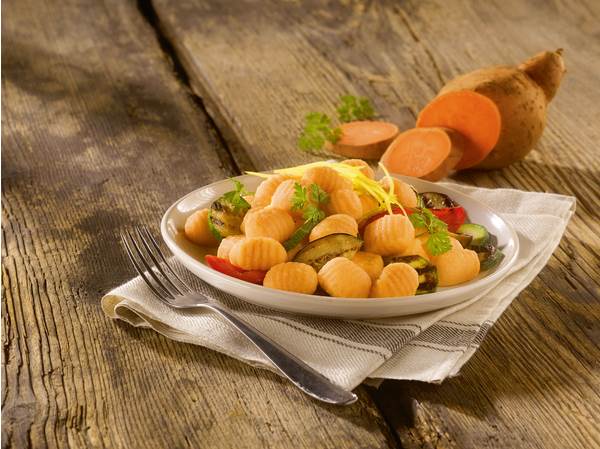 TK Bürger Süßkartoffel-Gnocchi, 2,5 KG/BT Gnocchi mit Süßkartoffel, Stückgewicht ca. 8g